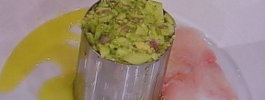 севиче из филе форели с авокадово-яблочным тартаром. Шаг 4