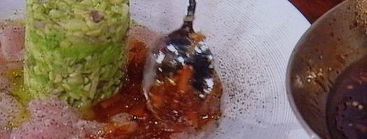 севиче из филе форели с авокадово-яблочным тартаром. Шаг 7