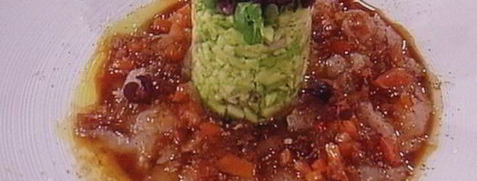 севиче из филе форели с авокадово-яблочным тартаром. Шаг 9