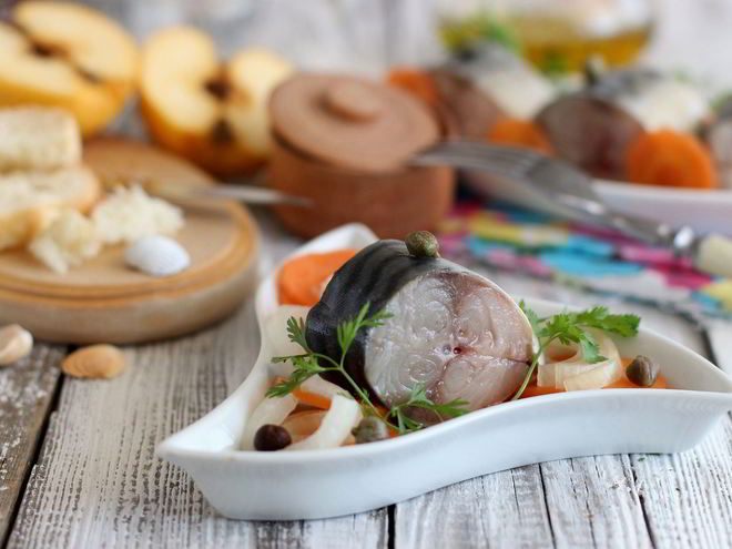 Рецепт скумбрии, маринованной