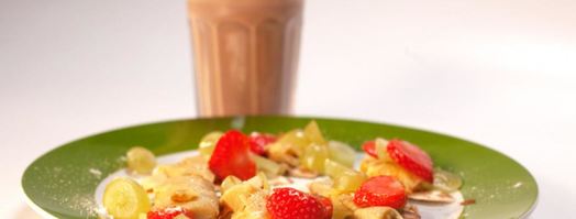 сладкая тортилья и шоколадное молоко. Шаг 6