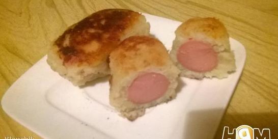 Сосиски в картошке