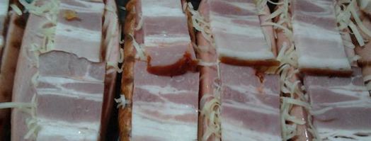 сосиски запеченные с беконом. Шаг 3