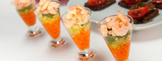 средиземноморская закуска с креветками. Шаг 2