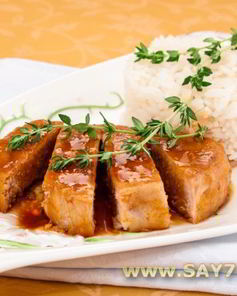 Свинина, маринованная в соевом соусе и лимонном соке