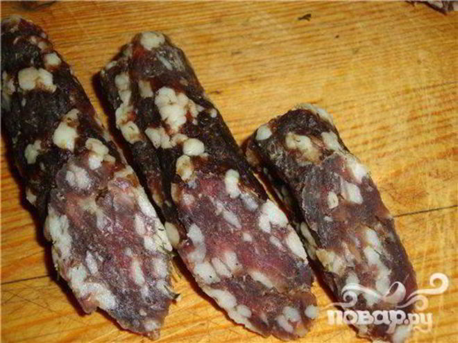 Рецепт сыровяленой колбасы