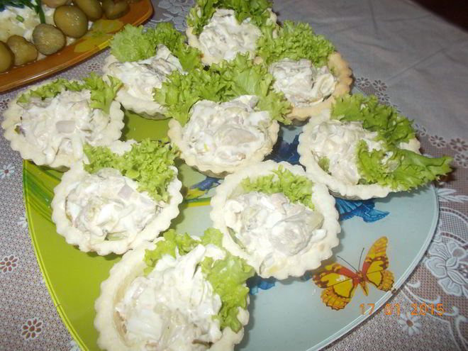 Рецепт рыбных тарталеток