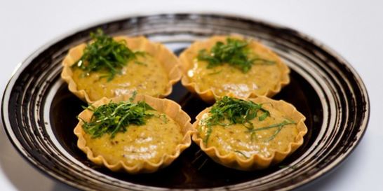 Тарталетки с грибным муссом