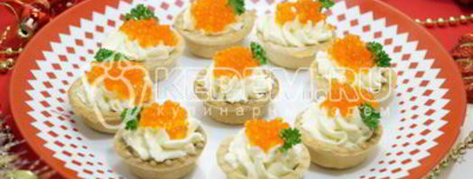 тарталетки с красной икрой. Шаг 5