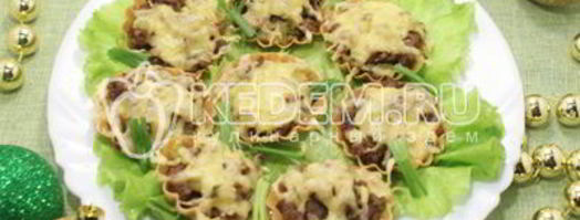 тарталетки с начинкой новогодний сюрприз. Шаг 9