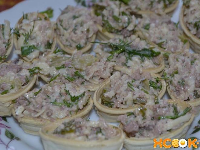 Рецепт тарталеток с печенью трески