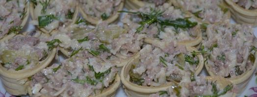 тарталетки с печенью трески. Шаг 6