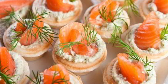 Тарталетки с семгой