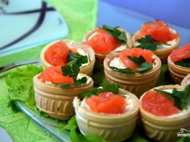 Рецепт тарталеток с сыром альметте