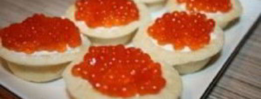 тарталетки с сыром и икрой. Шаг 5