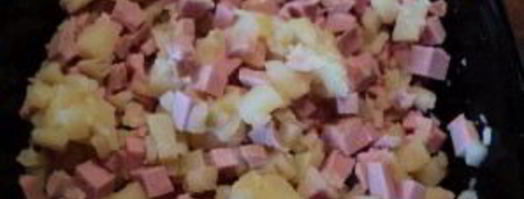 тарталетки с ветчиной и сыром. Шаг 3