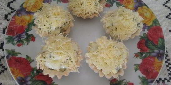 Тарталетки с языком