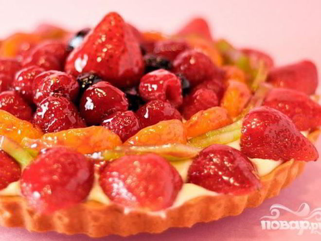 Рецепт фруктово-ягодного тарт