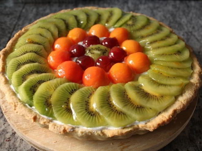 Рецепт фруктового тарта с кремом шантильи