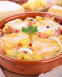 Картофель Тартифлетт с беконом