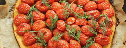 картофельный тарт с черри и укропом. Шаг 8