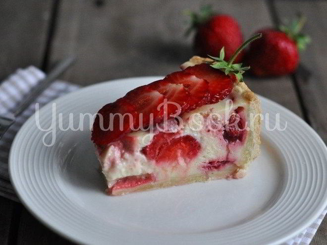 Рецепт клубничного тарта со сметаной