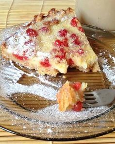 Миндальный тарт с лимонным пудингом