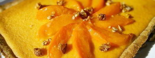 ореховый тарт с персиковым курдом. Шаг 15