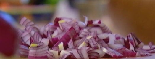 рисовый тарт с карамелизированным луком, сыром и грецкими орехами. Шаг 3