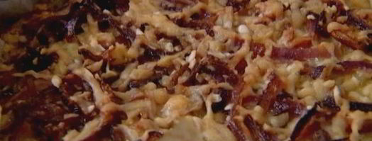 рисовый тарт с карамелизированным луком, сыром и грецкими орехами. Шаг 11