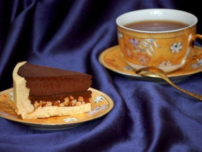 Рецепт шоколадна-карамельного тарт