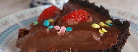 шоколадный тарт с клубникой. Шаг 10