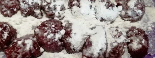 шоколадный теплый тарт с вишнями и сливами. Шаг 8