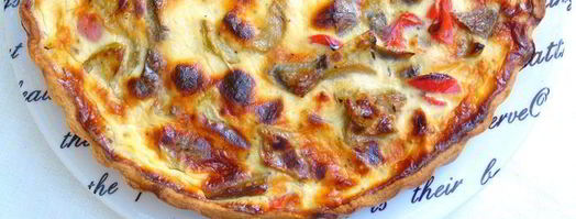 сметанный тарт с овощами и фетой. Шаг 13