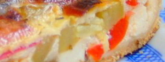 сметанный тарт с овощами и фетой. Шаг 14