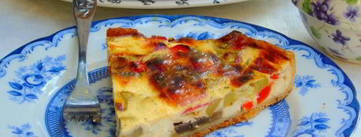 сметанный тарт с овощами и фетой. Шаг 15