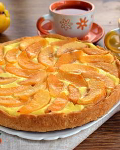 Тарт с айвой и рикоттой