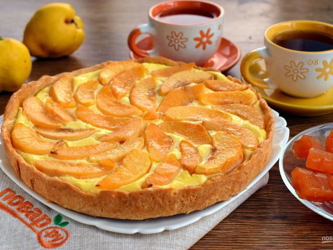 Рецепт тарта с айвой и рикоттой