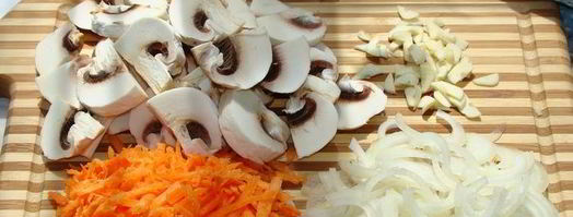 тарт с булгуром и грибами. Шаг 2