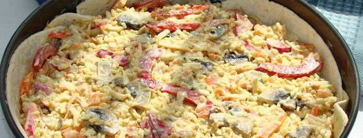 тарт с булгуром и грибами. Шаг 6