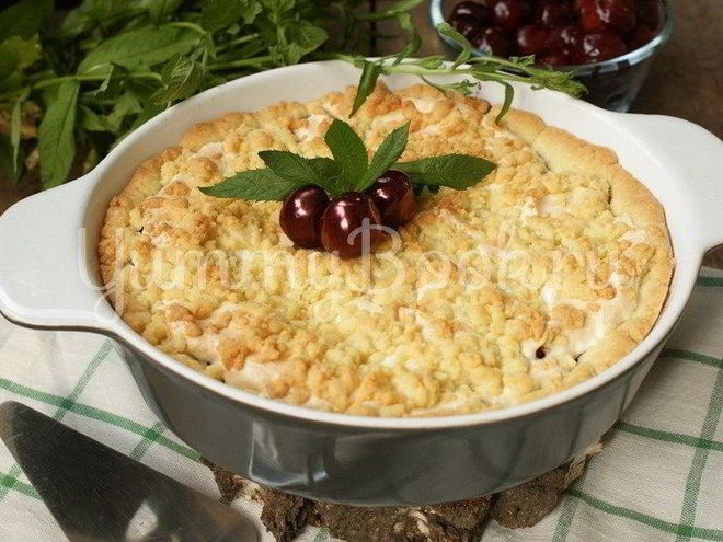 Рецепт тарта с черешней