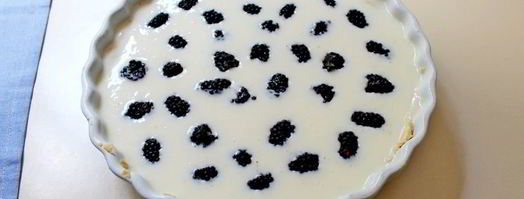 тарт с ежевикой и сметанной заливкой. Шаг 3