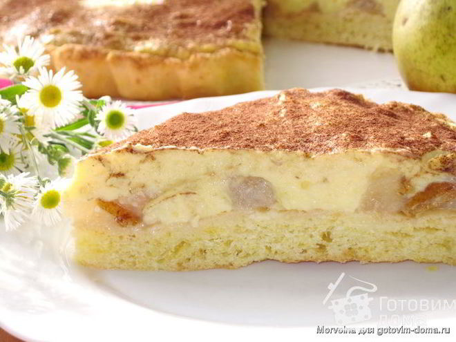 Рецепт тарта с грушами