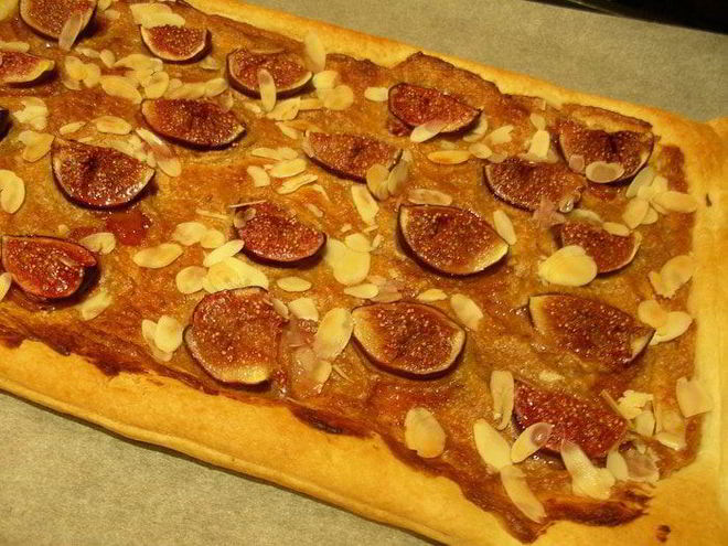 Рецепт тарта с инжиром и миндалем