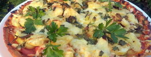 тарт с картофелем и сардельками быстрый ужин. Шаг 5