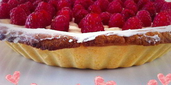 Тарт с малиной