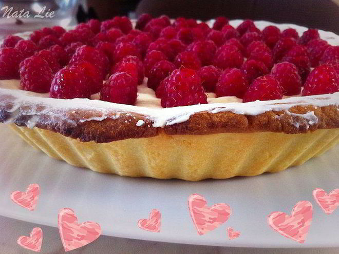 Рецепт тарта с малиной