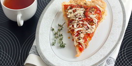 Тарт с помидорами черри