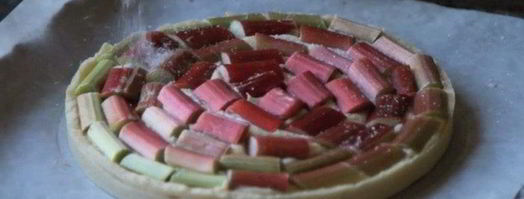 тарт с ревенем и миндалем. Шаг 10