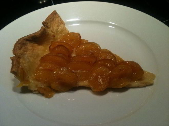 Рецепт тарта со сливами мирабель